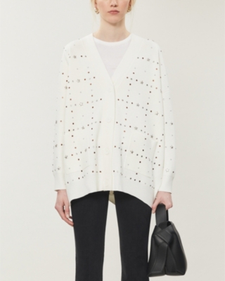 sandro studded cardigan