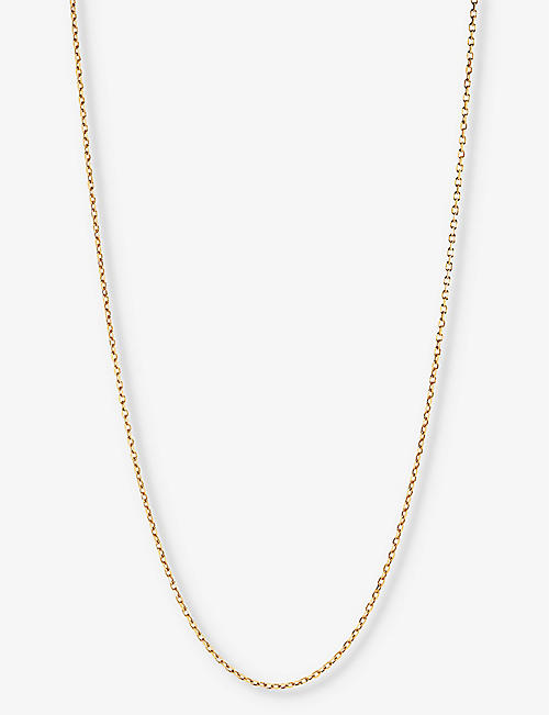 MARIA BLACK: Chain 50 18ct yellow gold-plated recycled sterling-silver necklace