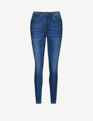 mid rise stretch jeans