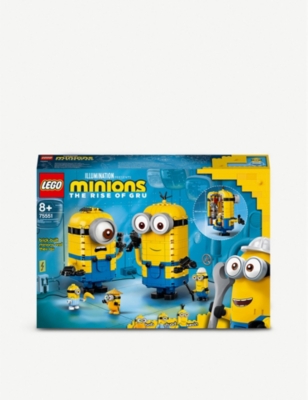 Lego Lego Minions The Rise Of Gru Brick Built Minions And Their Lair Set Selfridges Com