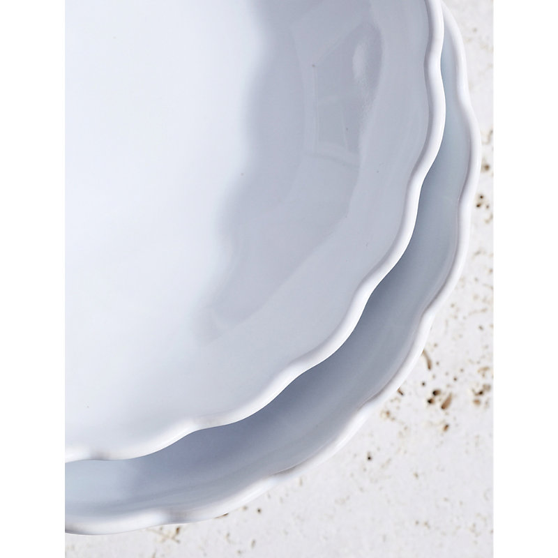 Shop The White Company White Portobello Scalloped Bowls Set Of Two