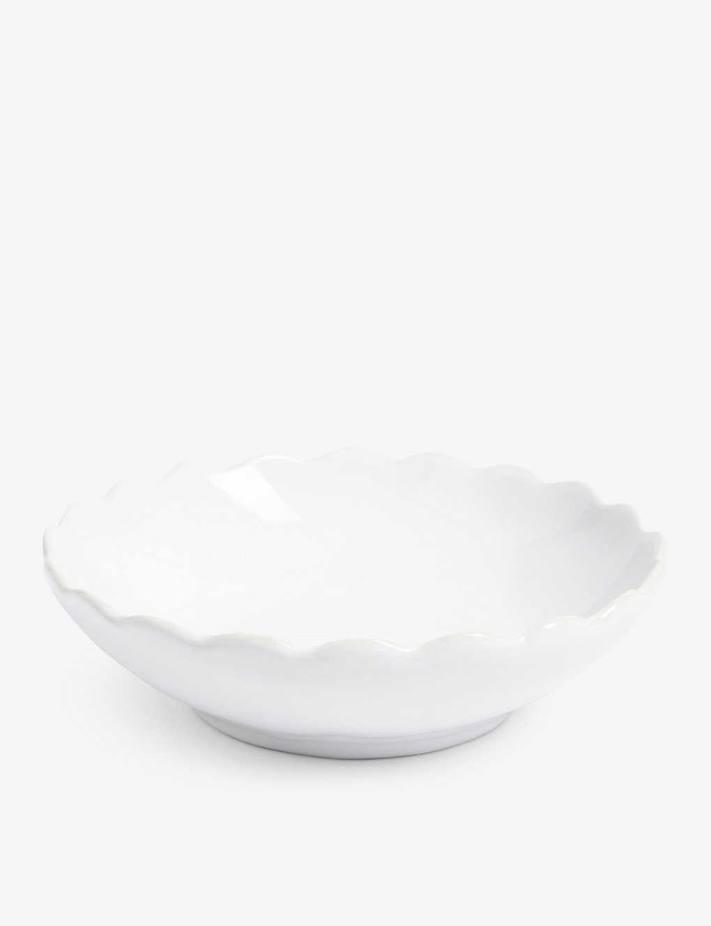 The White Company Portobello Scalloped Bowls Set Of Two In White