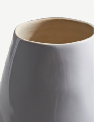 THE WHITE COMPANY: Parham ceramic vase 25cm x 12cm