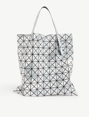 BAO BAO ISSEY MIYAKE 畅谈Platinum 大号金属色 PVC 托特包