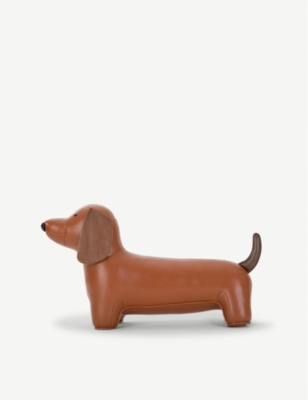 Leather Dog Door Stop