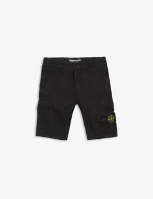 stone island cotton cargo shorts