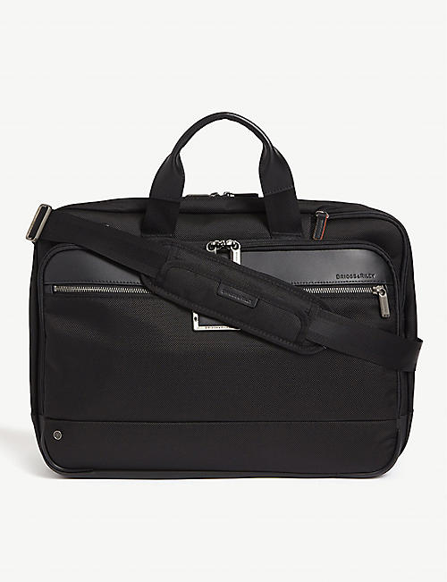 BRIGGS & RILEY: Large expandable ballistic nylon briefcase