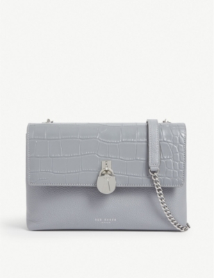 Macciie croc-embossed shoulder bag