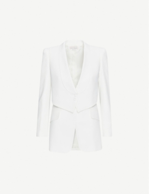 alexander mcqueen white jacket