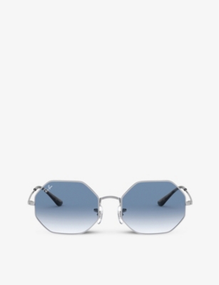 RAY-BAN: RB1972 octagonal-frame metal sunglasses