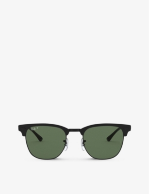 RAY-BAN: RB3716 Clubmaster metal square sunglasses