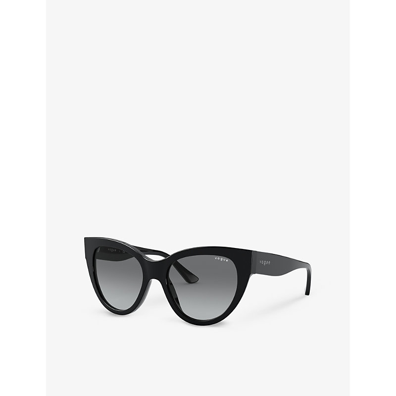 Shop Vogue Women's Black Vo5339s Cat-eye Frame Acetate Sunglasses