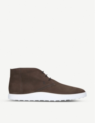 Tods Cassetta Chukka Leather Trainers Selfridges Com