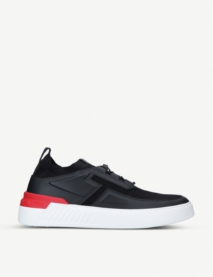 TOD'S NO CODE X LEATHER AND TEXTILE TRAINERS,R00064679