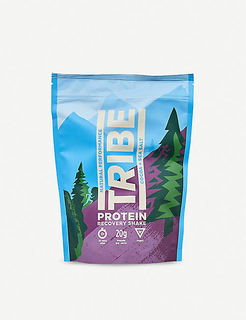 TRIBE: Cocoa and sea salt protein recovery shake powder 500g