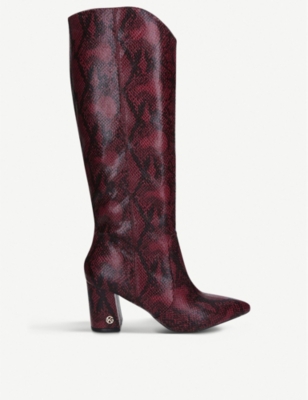 kurt geiger red boots