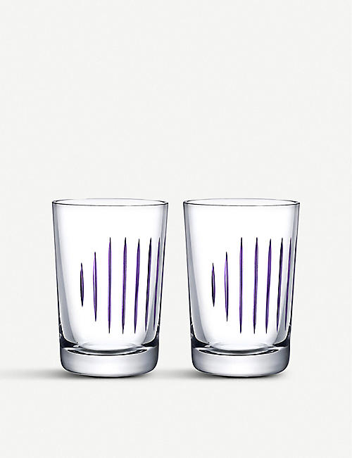 NUDE GLASS: Parrot glass tumblers set of two