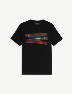 dsquared2 multi tape t shirt