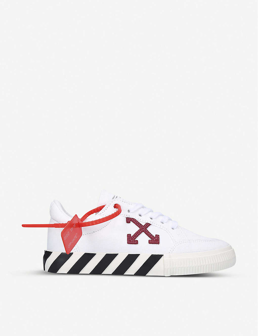 OFF-WHITE C/O VIRGIL ABLOH - Arrow tag-embellished canvas trainers ...