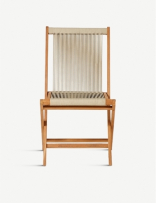 THE CONRAN SHOP - Folding Rope teak chair 45cm | Selfridges.com