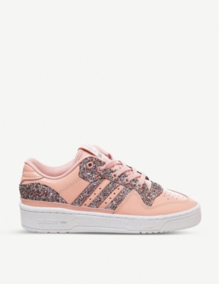 adidas rivalry low white glitter
