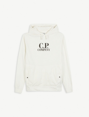 white cp hoodie