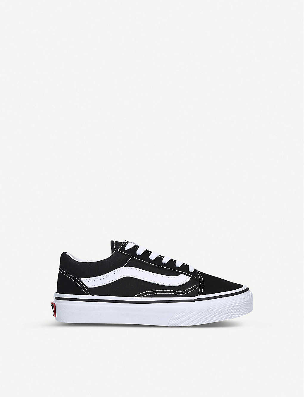 Shop Vans Boys Blk/white Kids Old Skool Suede-canvas Lace-up Trainers 4-8 Years
