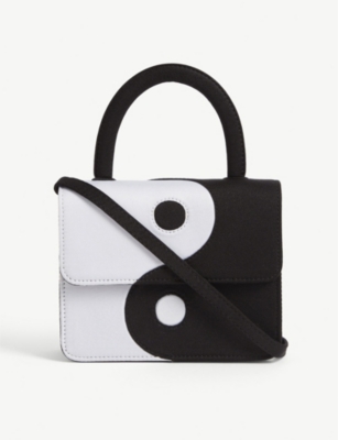 Gelareh Mizrahi Yin Yang Micro Cross Body Bag In Ying Yang Modesens