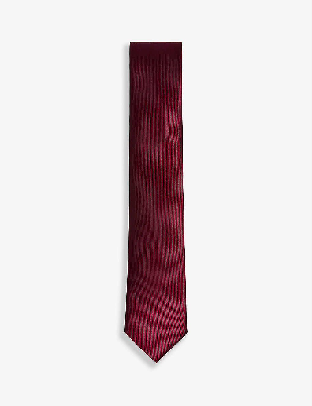Ted Baker Stripe Micro Pattern Silk Tie In Dk-red