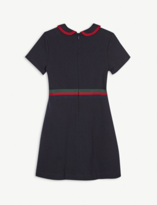 GUCCI Bow-detailed cotton-jersey dress 4-12 years