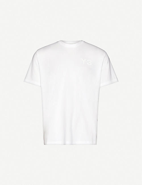 Y3: Logo-print cotton-jersey T-shirt