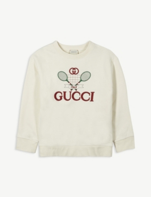 gucci tennis racket sweater