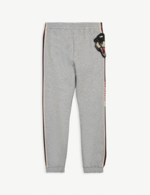 stripe tiger cotton jogging bottoms 