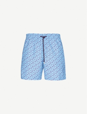 vilebrequin turtle print swim trunks