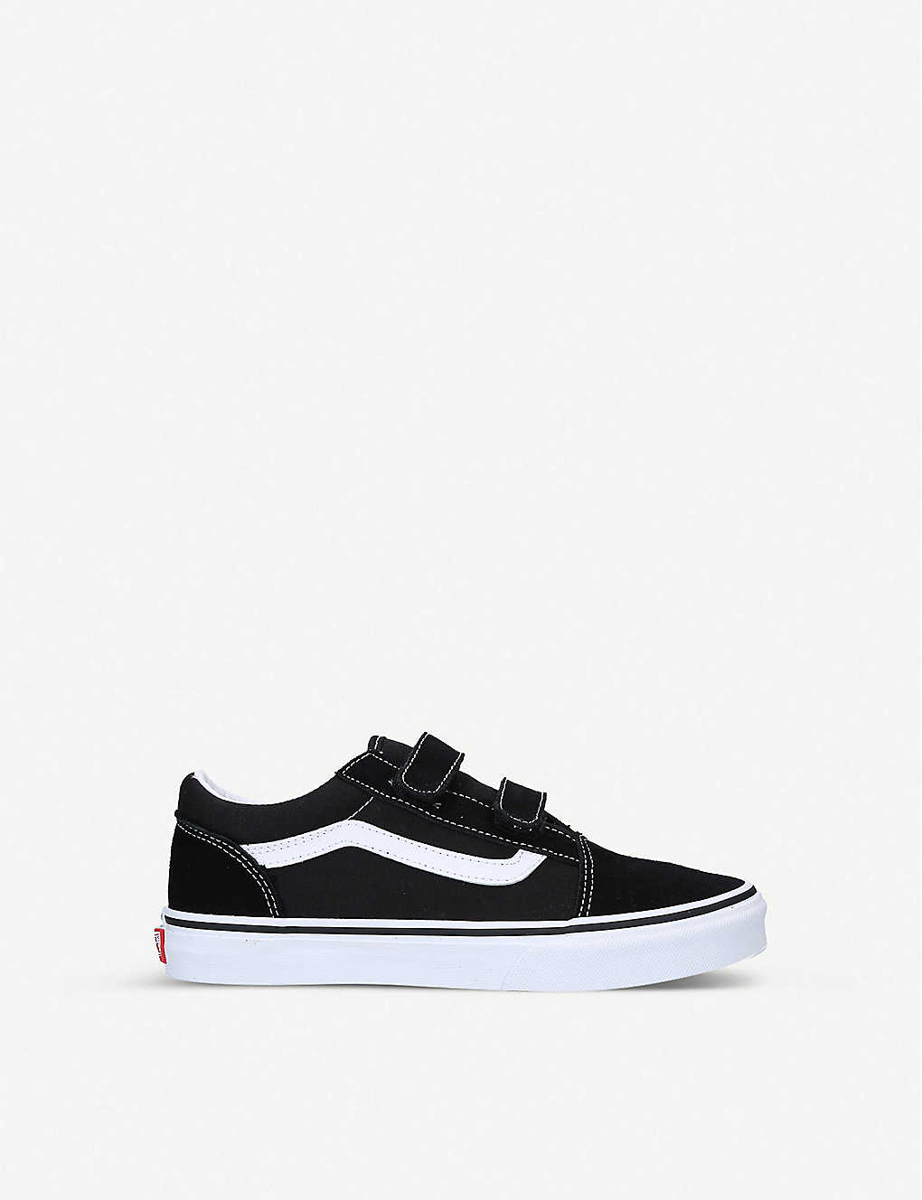 VANS OLD SKOOL V SUEDE AND CANVAS LOW-TOP TRAINERS 9-10 YEARS,34252791