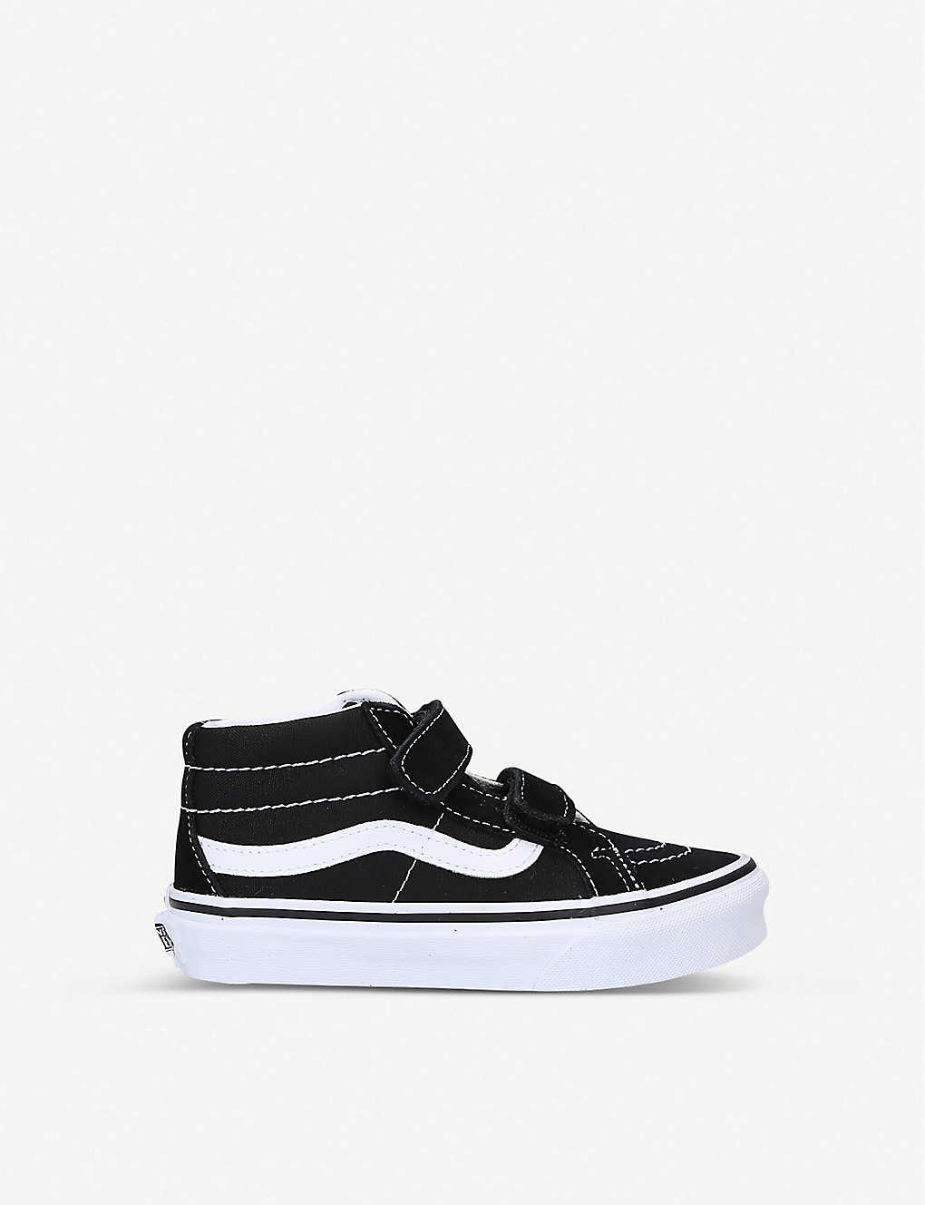 Vans Boys Blk/white Kids Sk8-mid Suede And Canvas High-top Trainers 6 Months – 5 Years