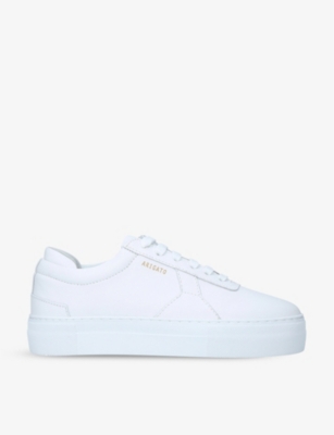Axel Arigato Womens White Platform Leather Trainers 3