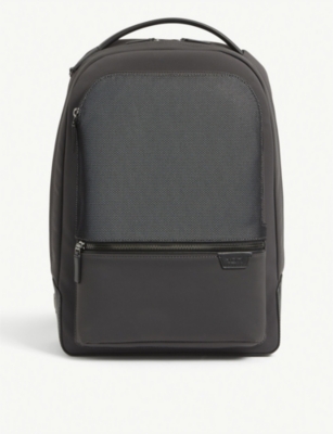 tumi black nylon backpack