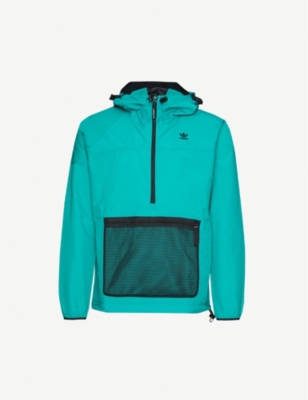 adidas blue and green windbreaker