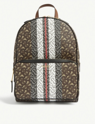 Burberry Tb Monogram E Canvas Backpack Selfridges Com