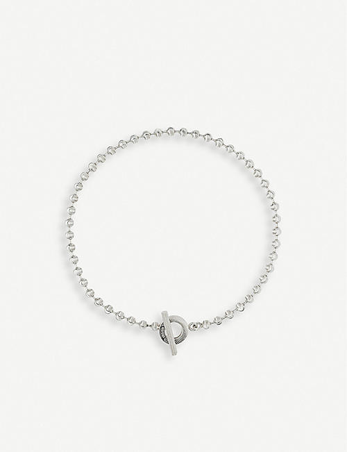 GUCCI: Boule sterling silver necklace
