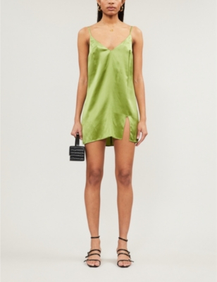 reformation satin dress