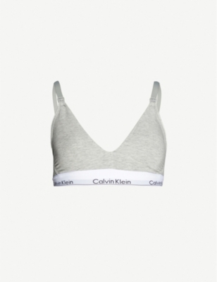Maternity logo-print stretch-jersey bra