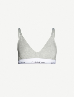 CALVIN KLEIN: Maternity logo-print stretch-jersey bra