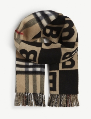 BURBERRY - Check print scarf | Selfridges.com