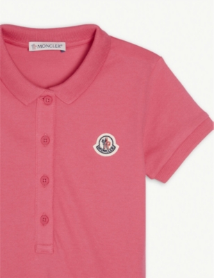 pink moncler polo