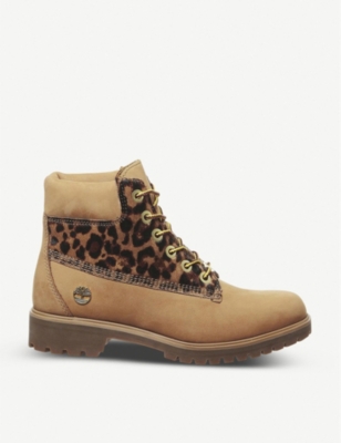 leopard work boots