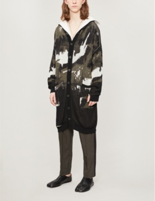 long hooded cardigan