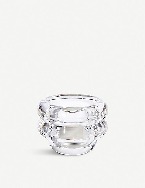 TOM DIXON: Press Horizontal glass tealight holder 7cm