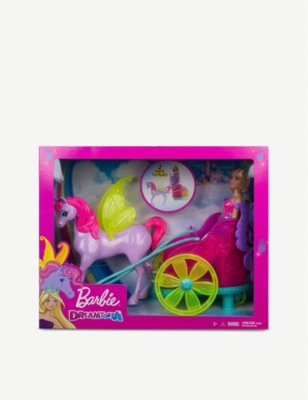 barbie horse and carriage set